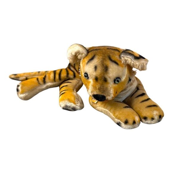Vintage 50's VHTF RARE Hirsch Toys NYC Golden Circle Playmates Plush Tiger Cat - Picture 7 of 7